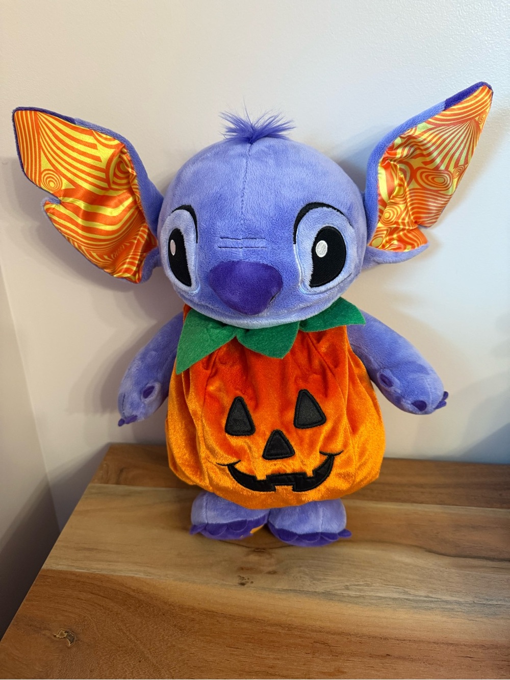 Build-A-Bear Disney Wicked Mischief Pumpkin Halloween Stitch Plush Voice& Sound